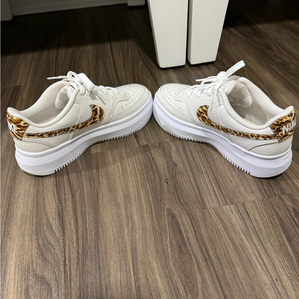 Nike platform Air Force one with cheetah print
